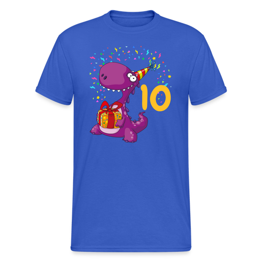 SSW2050 Tshirt Birthday dino 10 - Königsblau