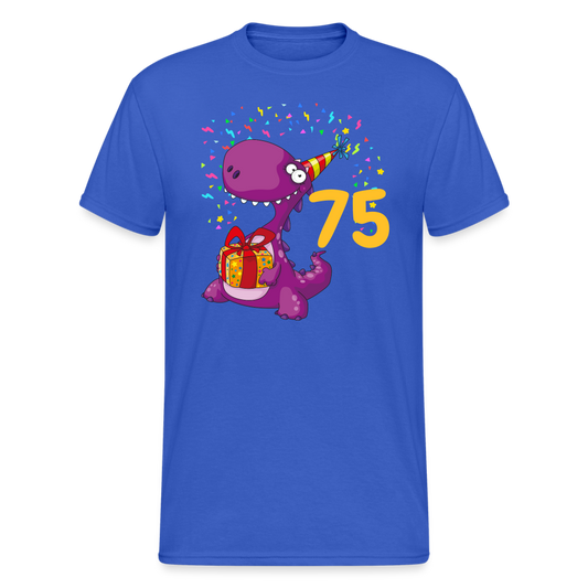 SSW2062 Tshirt Birthday dino 75 - Königsblau