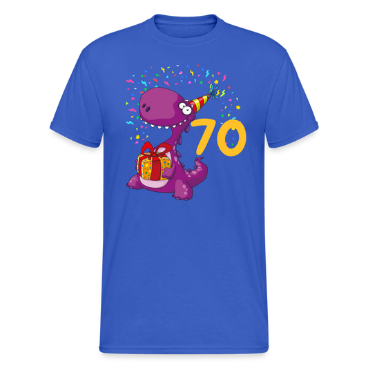 SSW2061 Tshirt Birthday dino 70 - Königsblau