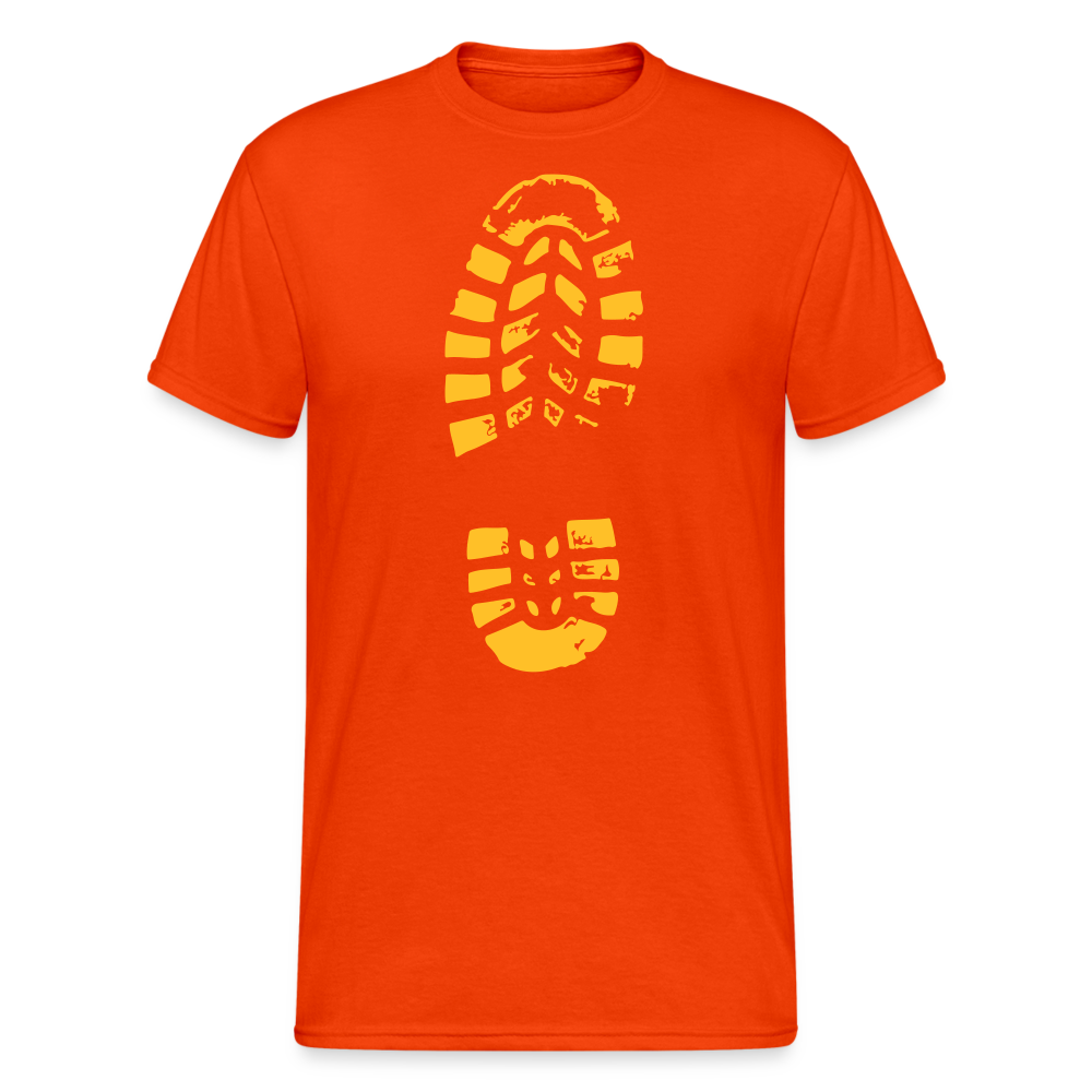 SSW2067 Tshirt Fußabdruck - kräftig Orange