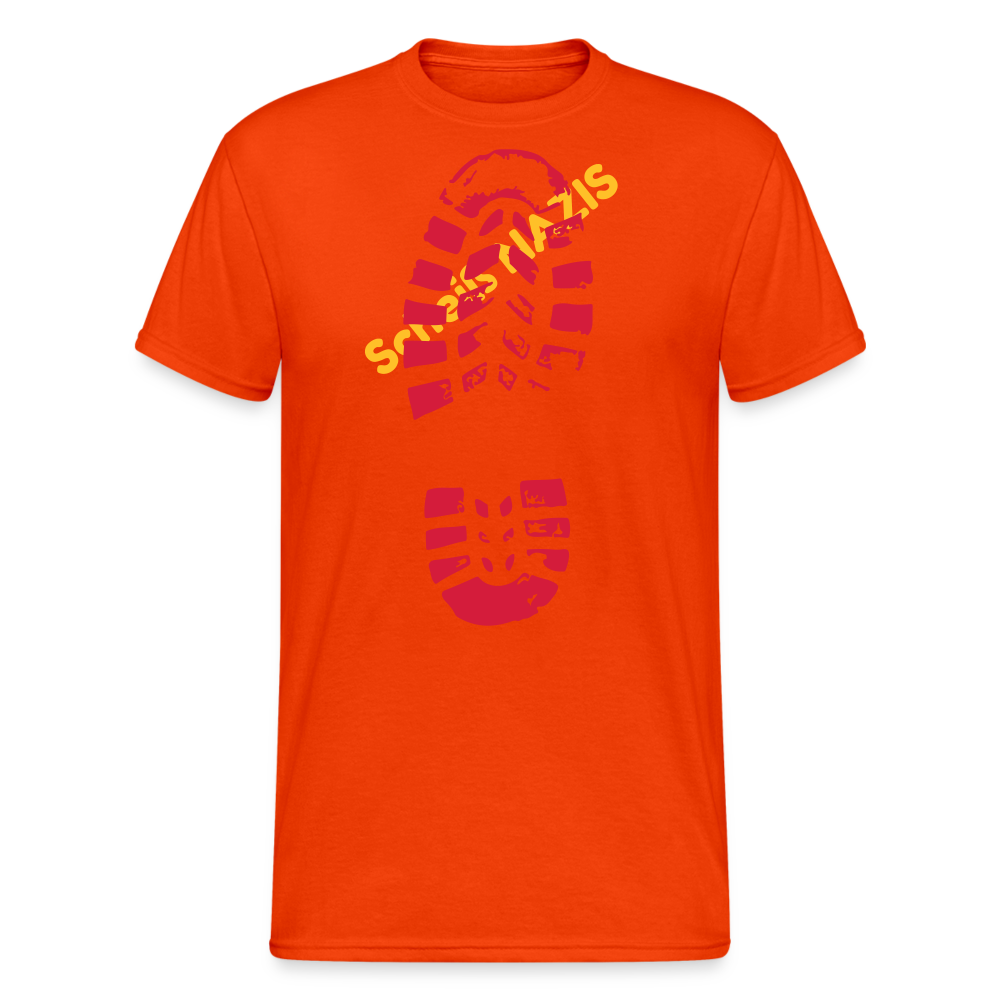 SSW2068 Tshirt Scheiß NAZIS - kräftig Orange