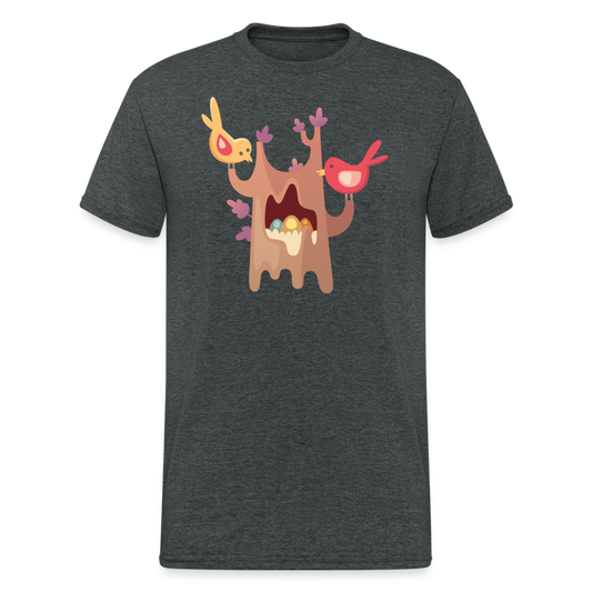 SSW2070 Tshirt Vogelnest - Dunkelgrau meliert