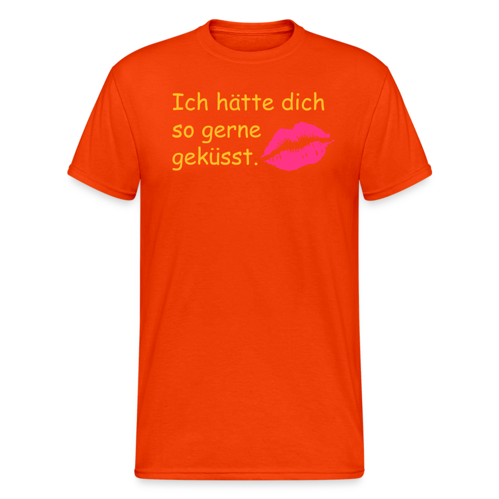 SSW2073 Tshirt Ich hätte dich so gerne geküsst. - kräftig Orange