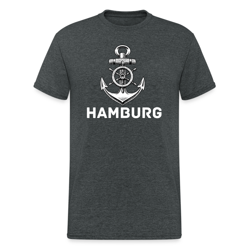 SSW2078 Tshirt Anker Hamburg - Dunkelgrau meliert