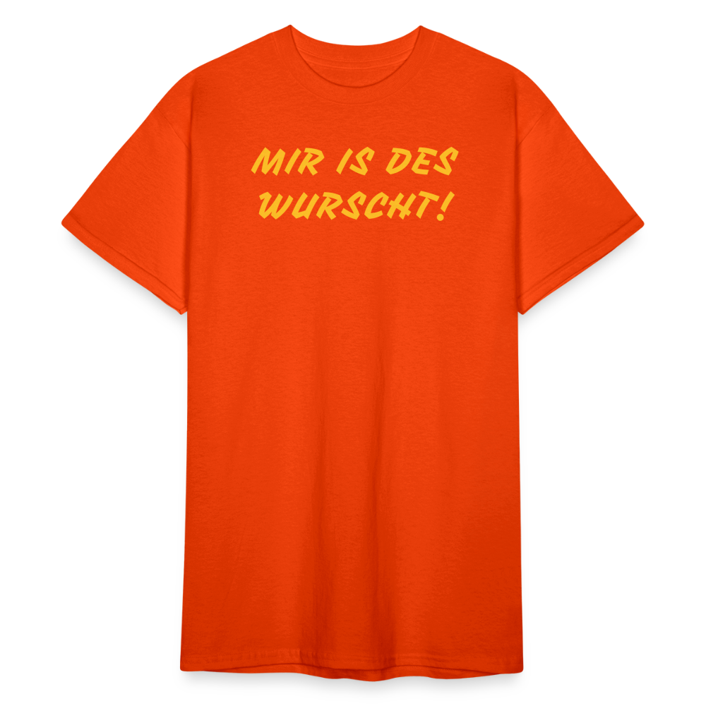 SSW2087 Tshirt MIR IS DES WURSCHT! - kräftig Orange