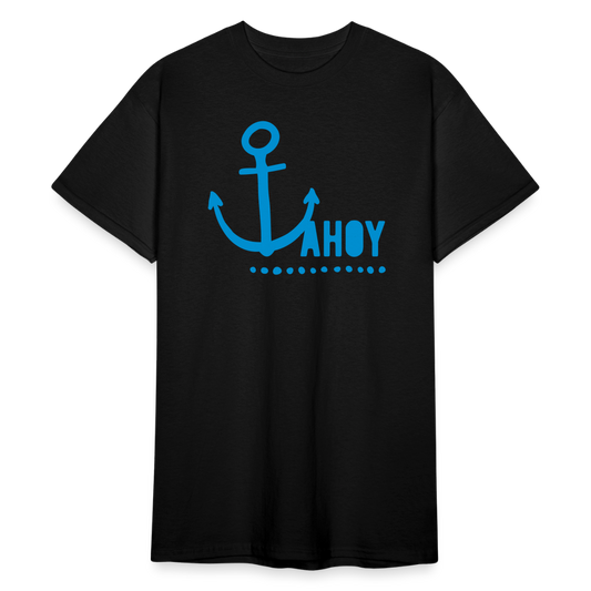 SSW2091 Tshirt Ahoy & Anchor - Schwarz