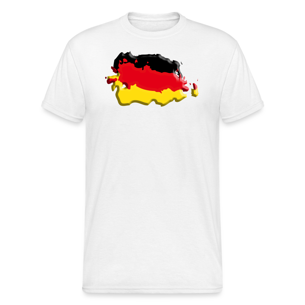 SSW2121 Deutsche Vintage Flagge 3D - Weiß