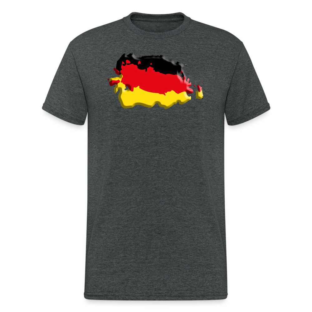 SSW2121 Deutsche Vintage Flagge 3D - Dunkelgrau meliert