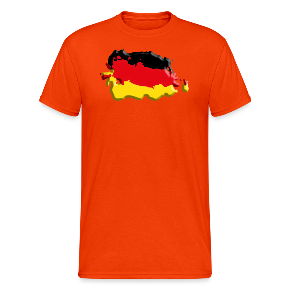 SSW2121 Deutsche Vintage Flagge 3D - kräftig Orange