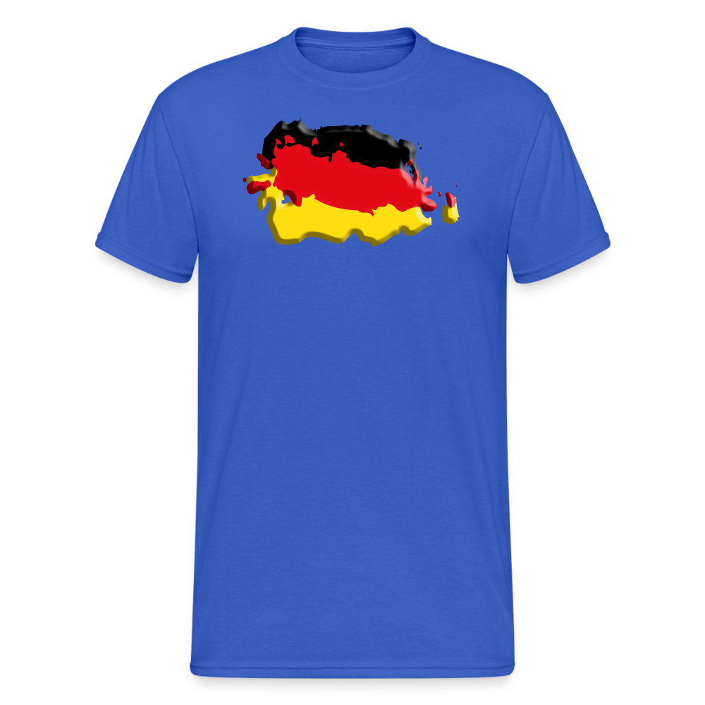 SSW2121 Deutsche Vintage Flagge 3D - Königsblau