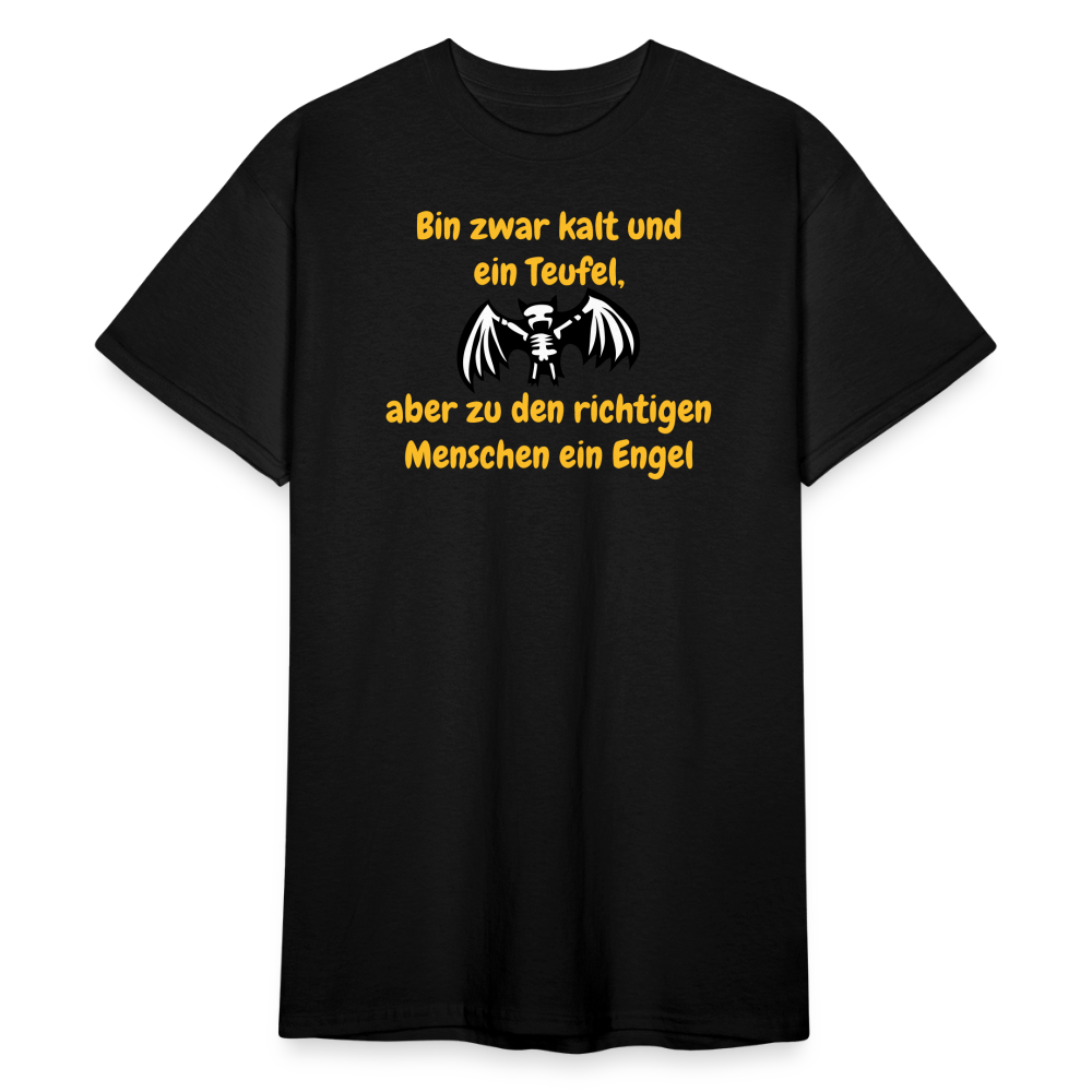 SSW2144 Bin zwar kalt und ein Teufel, aber zu den richtigen Menschen ein Engel - Schwarz