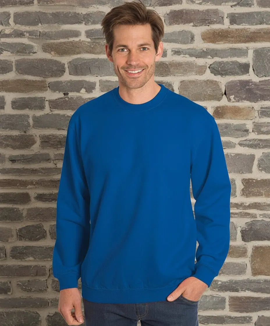 1x Snap Sweatshirt Classic Royalblau Gr. S Kuhlesprüche