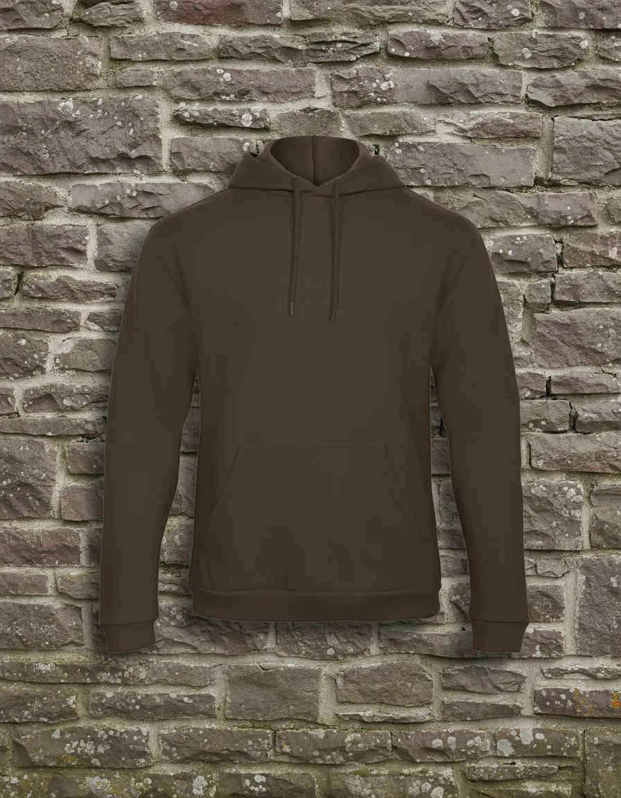 B&C ID.203 50/50 Hooded Sweatshirt Größe xxxL Braun Kuhlesprüche