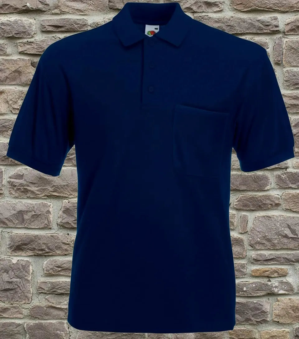 Fruit of the Loom 65/35 Pique Polo Shirt Pocket Größe XXL Kuhlesprüche