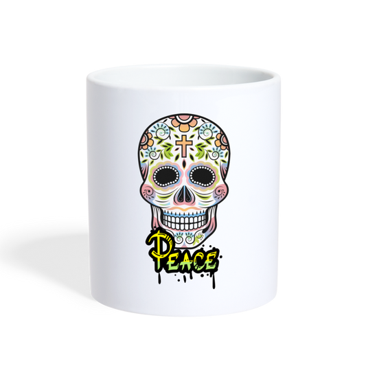 Peace Totenkopf - weiß
