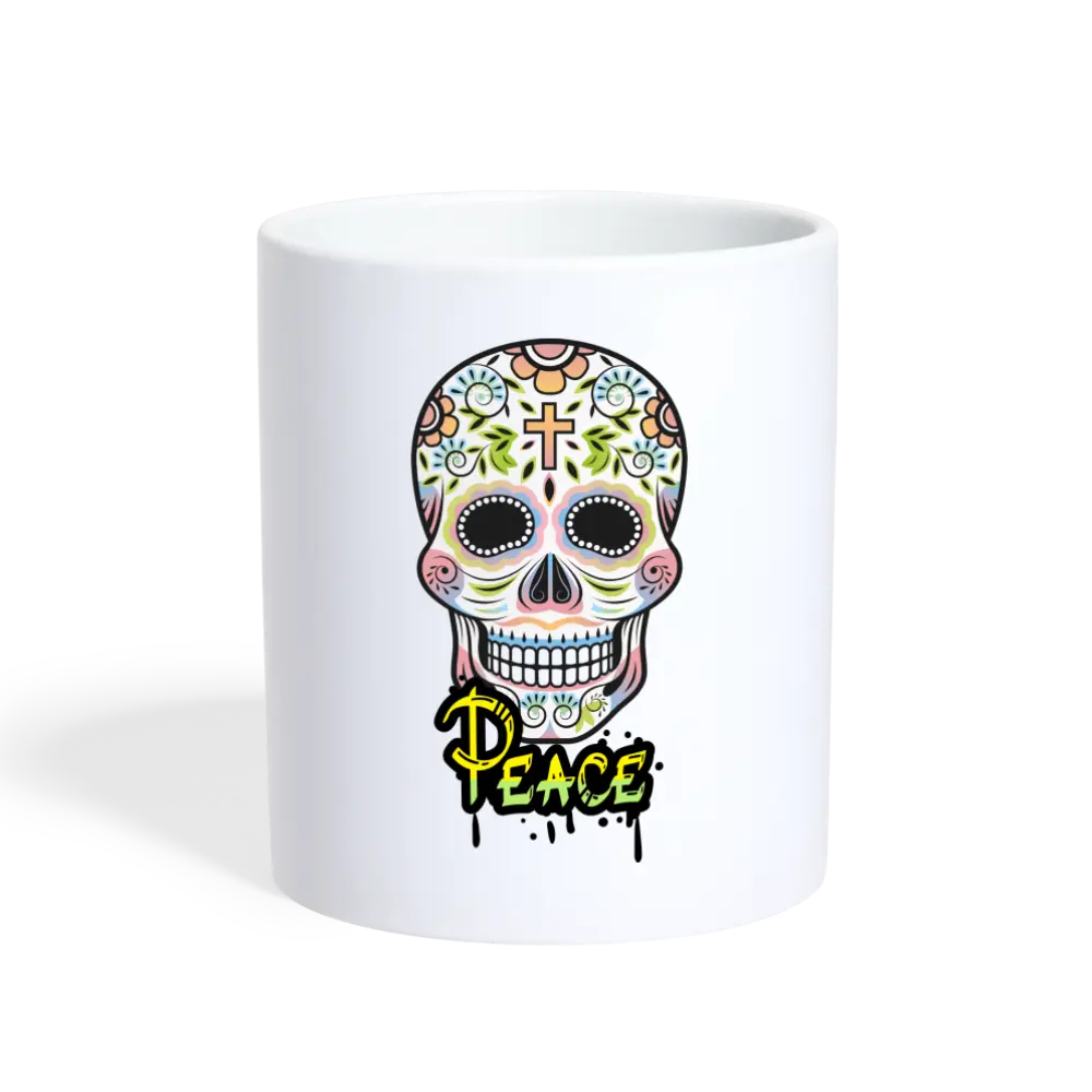 Peace Totenkopf - weiß