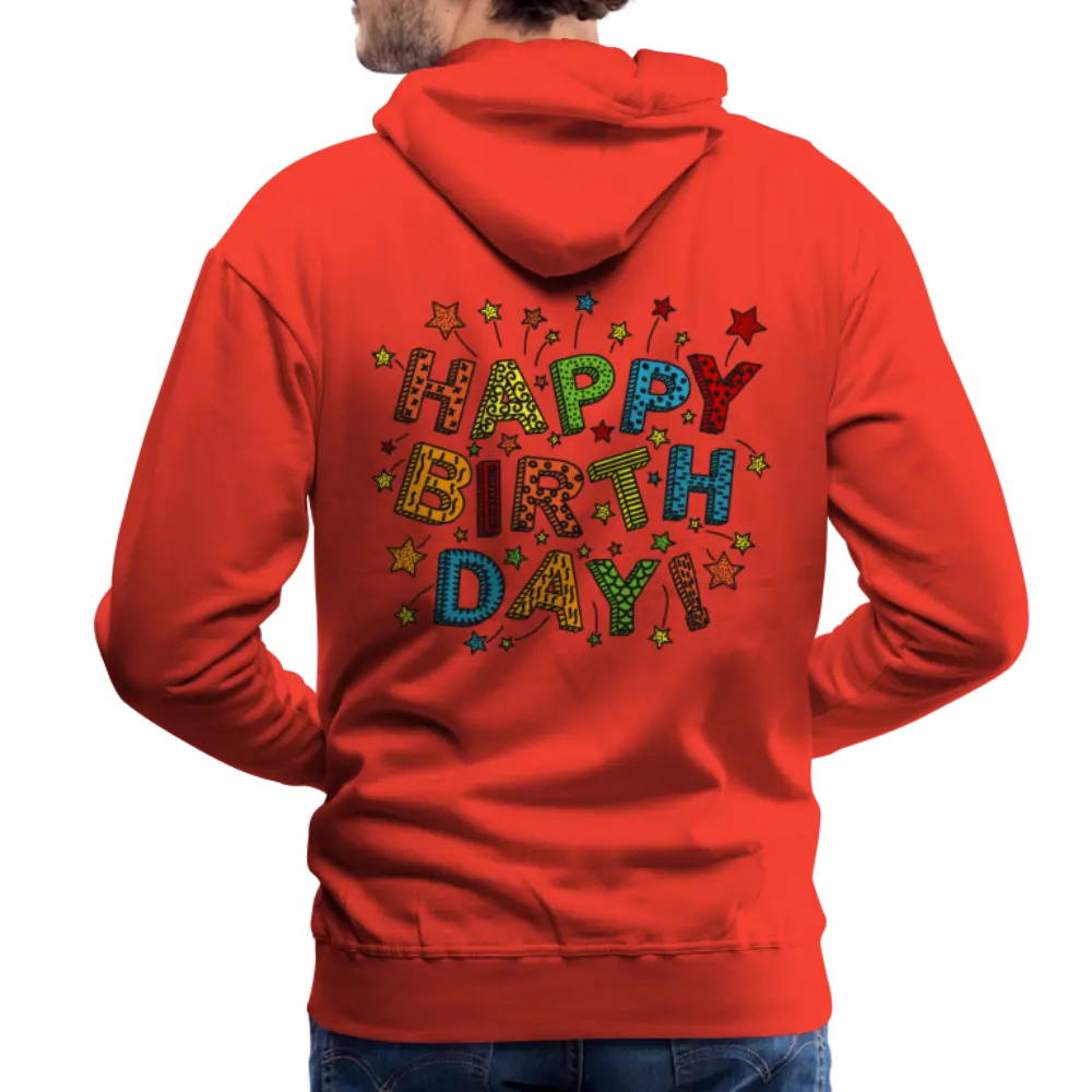 Men’s Premium Hoodie Happy Birth Day - Rot