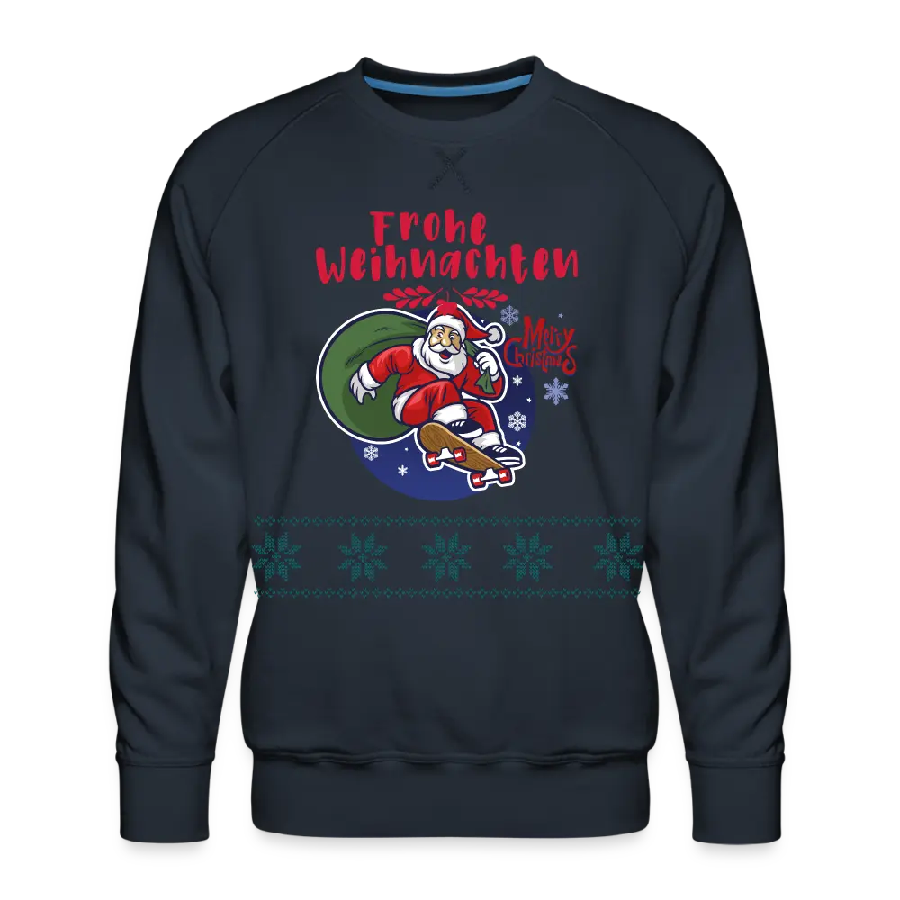 Frohe Weihnachten Männer Premium Pullover - Navy