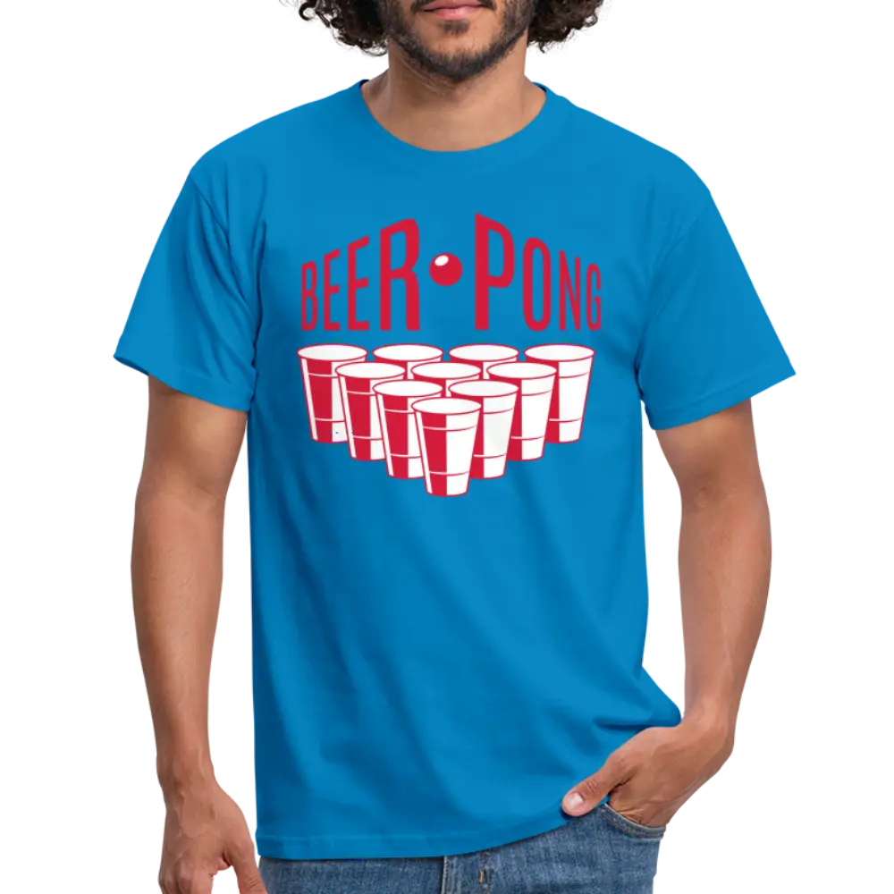 Beer pong logo - Royalblau