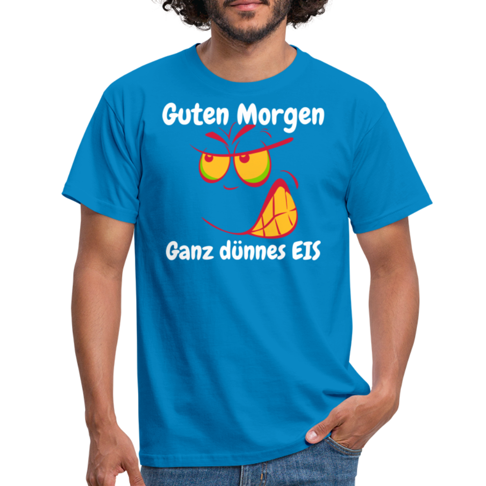 Tshirt Guten Morgen Ganz dünnes EIS - Royalblau