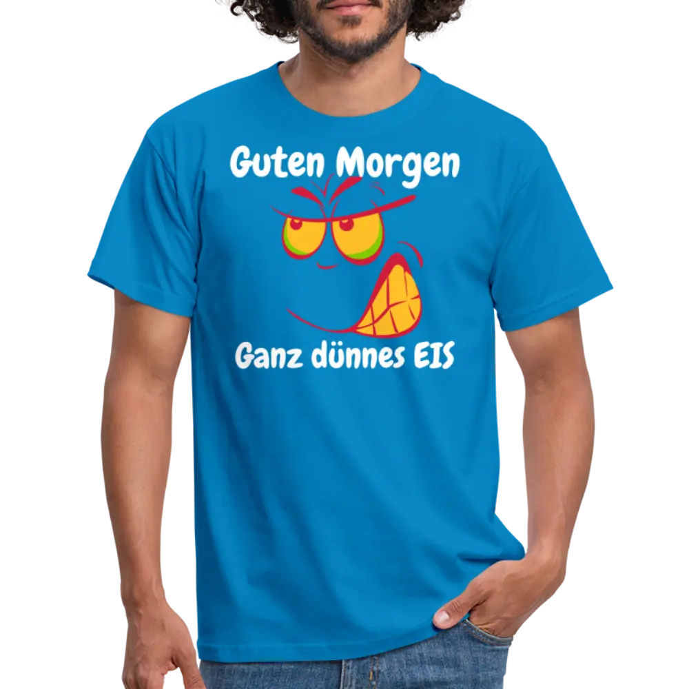 Tshirt Guten Morgen Ganz dünnes EIS - Royalblau