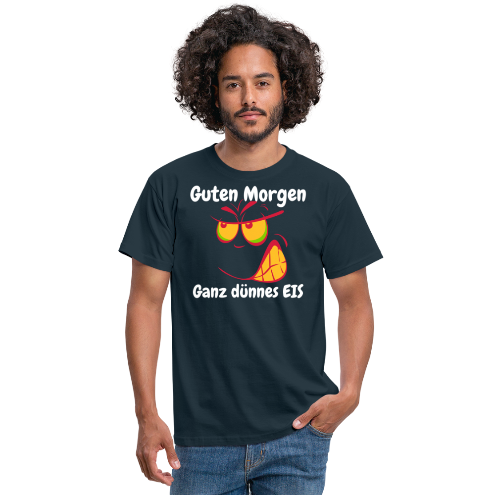 Tshirt Guten Morgen Ganz dünnes EIS - Navy
