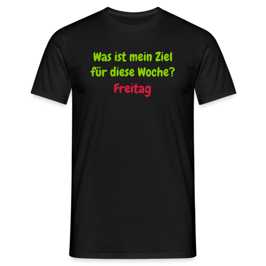 Was ist mein Ziel für diese Woche? Freitag - Schwarz