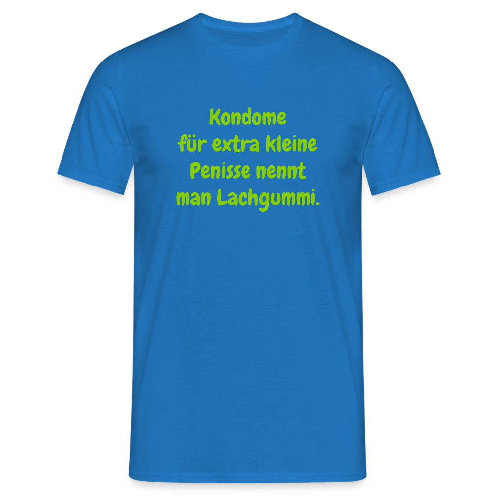 Kondome für extra kleine Penisse nennt man Lachgummi. - Royalblau