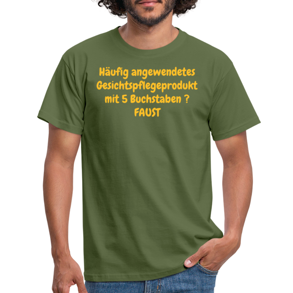 Häufig angewendetes Gesichtspflegeprodukt mit 5 Buchstaben ? FAUST - Militärgrün