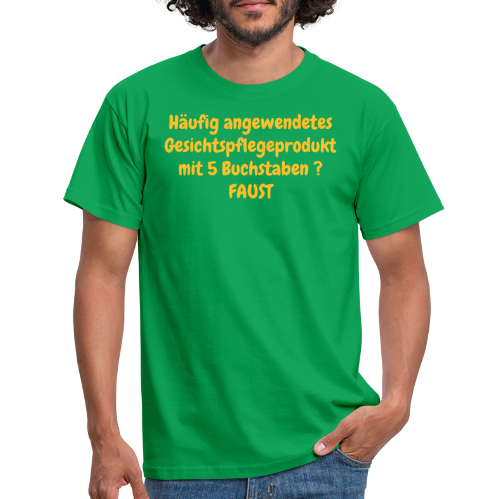 Häufig angewendetes Gesichtspflegeprodukt mit 5 Buchstaben ? FAUST - Kelly Green