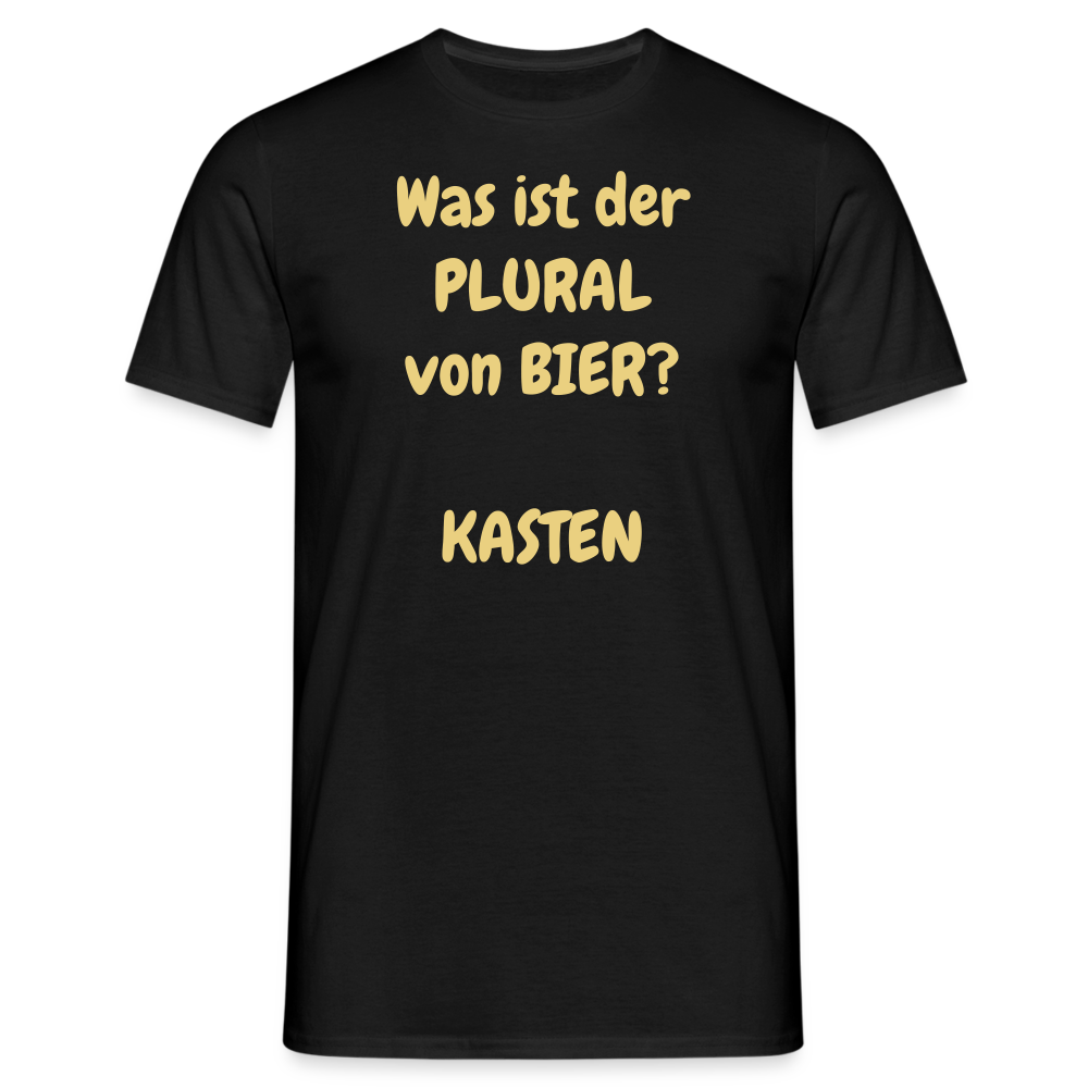 Was ist der PLURAL von BIER?  KASTEN - Schwarz