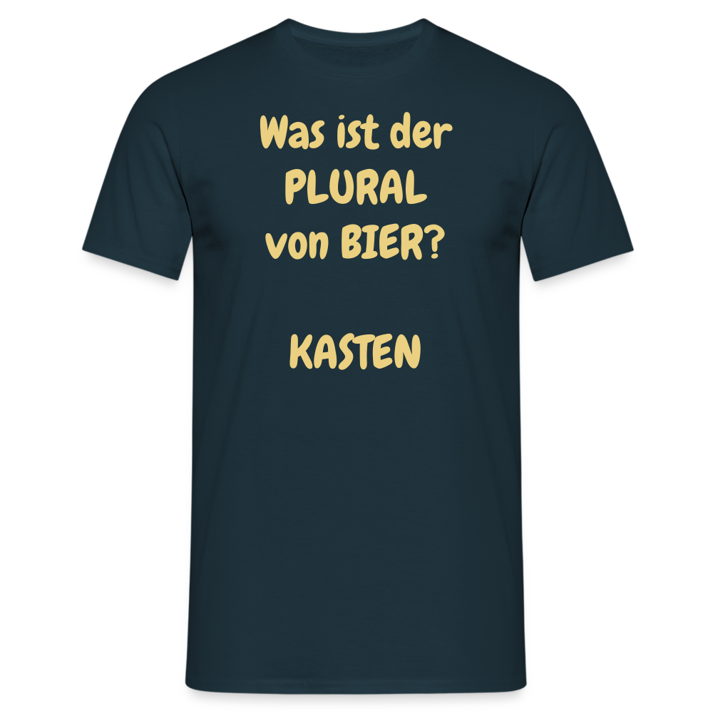 Was ist der PLURAL von BIER?  KASTEN - Navy