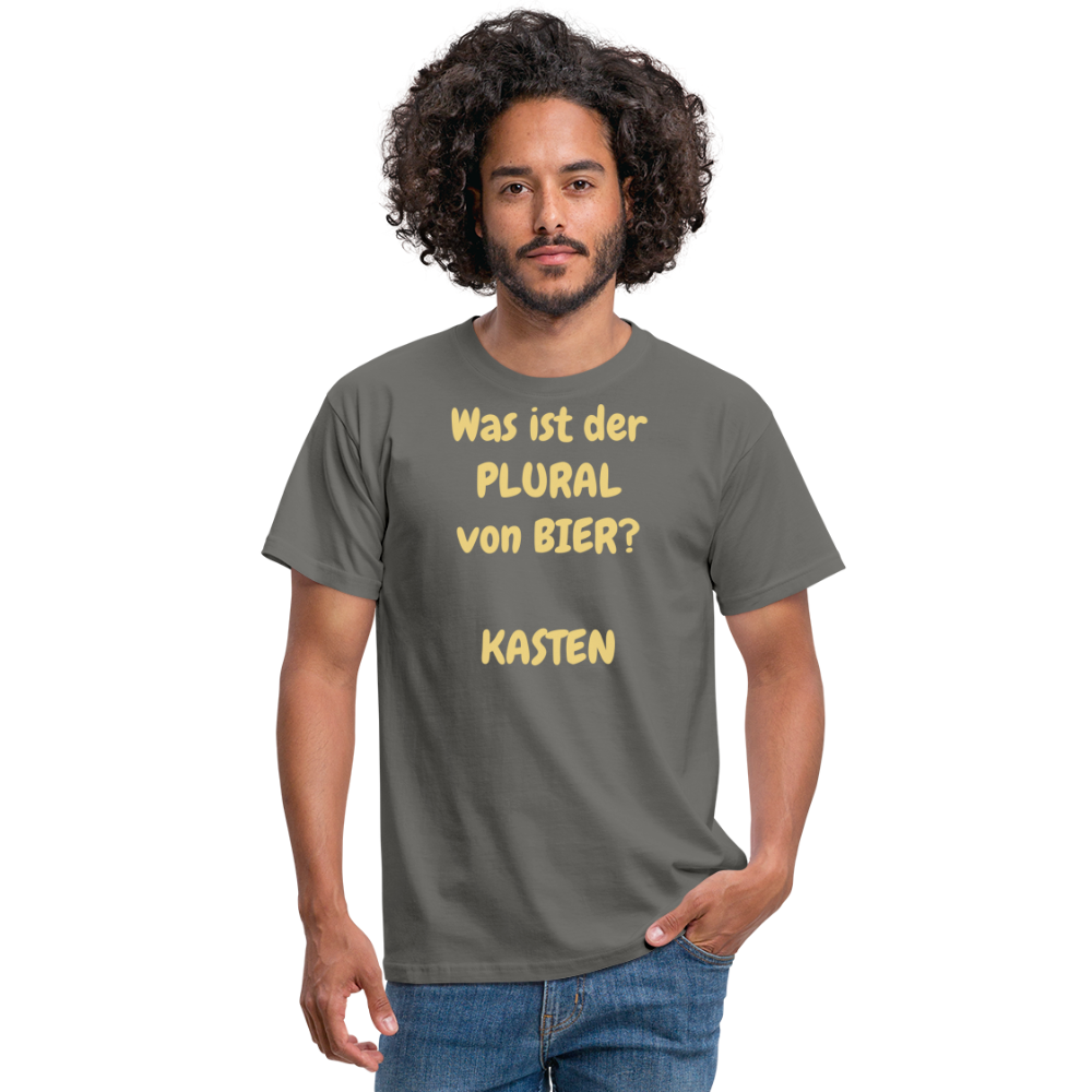Was ist der PLURAL von BIER?  KASTEN - Graphit