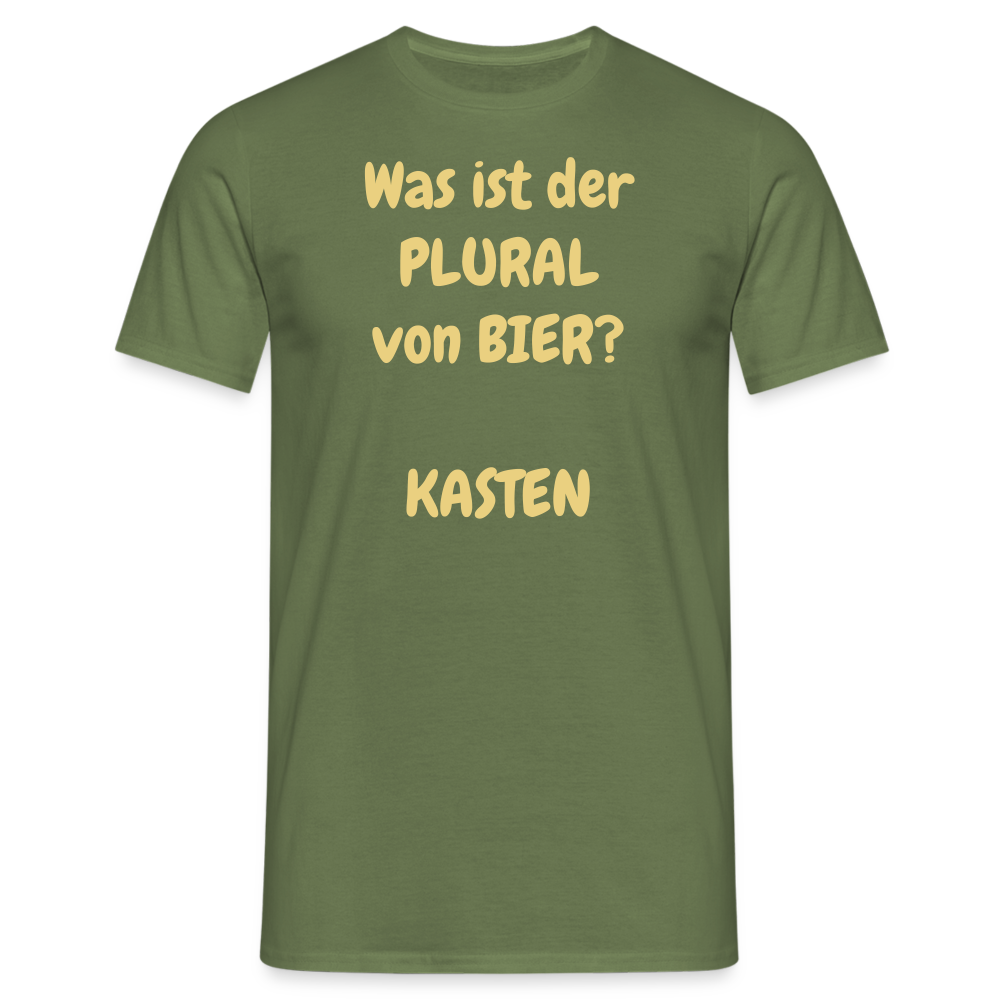 Was ist der PLURAL von BIER?  KASTEN - Militärgrün