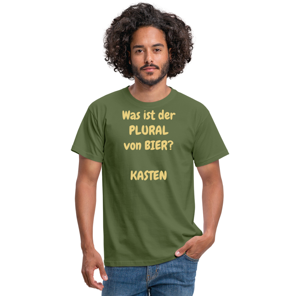 Was ist der PLURAL von BIER?  KASTEN - Militärgrün