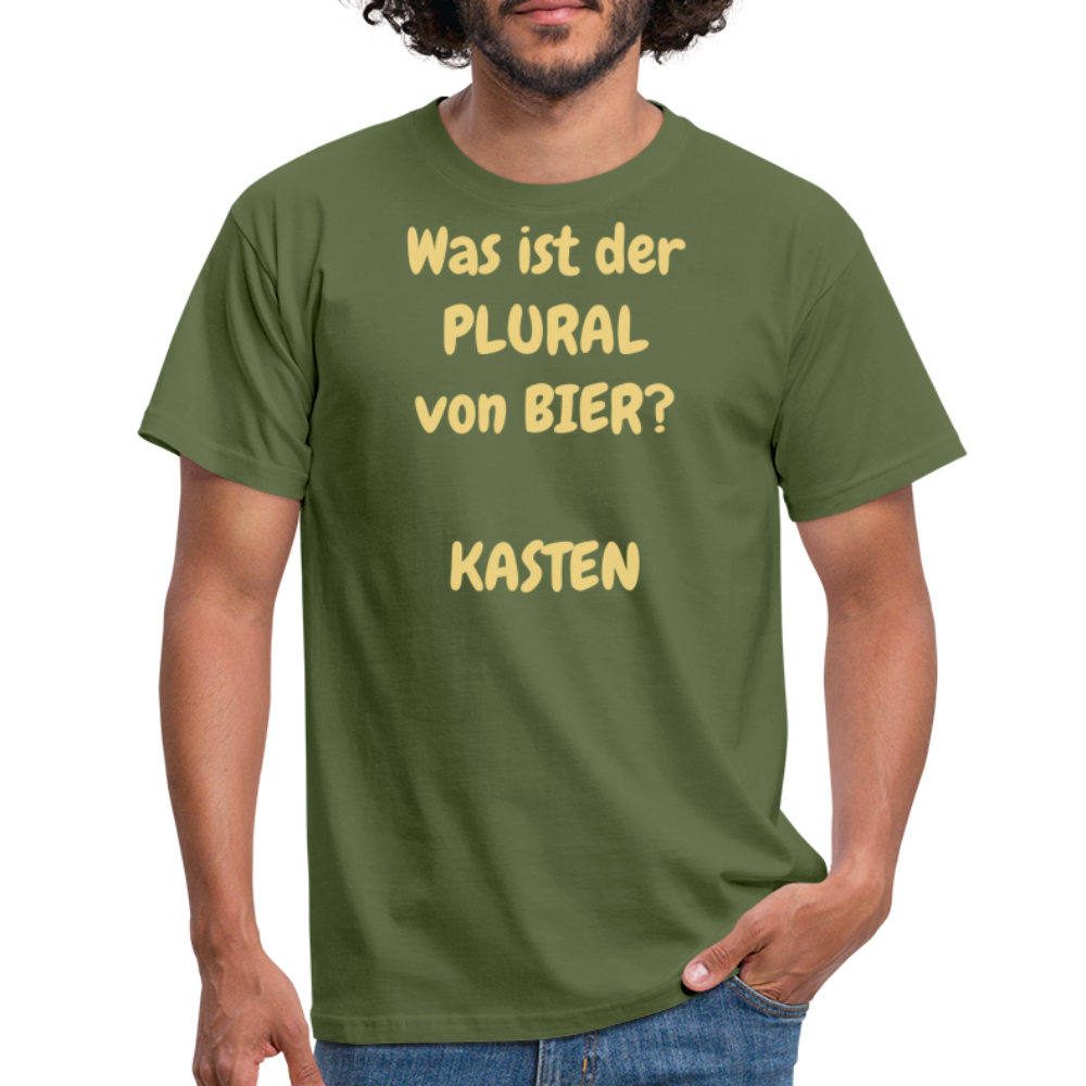Was ist der PLURAL von BIER?  KASTEN - Militärgrün