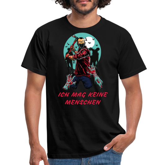 ICH MAG KEINE MENSCHEN Zombie - Schwarz