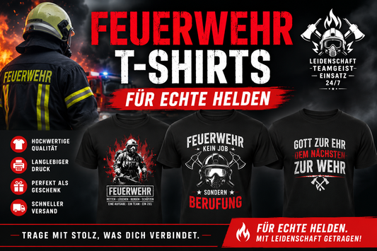Feuerwehr T-Shirts für echte Helden
