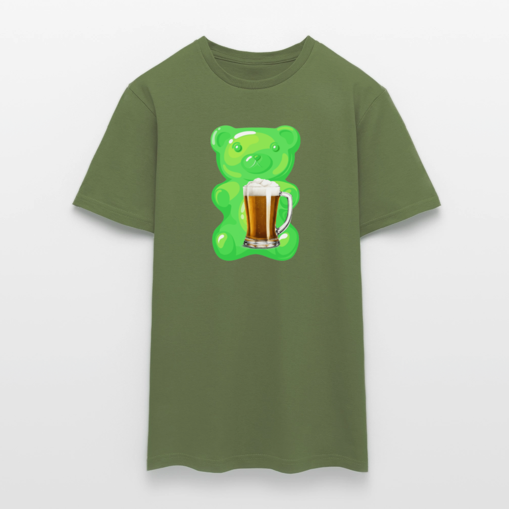 SSW2507Gummibär grün mit Bier - Militärgrün