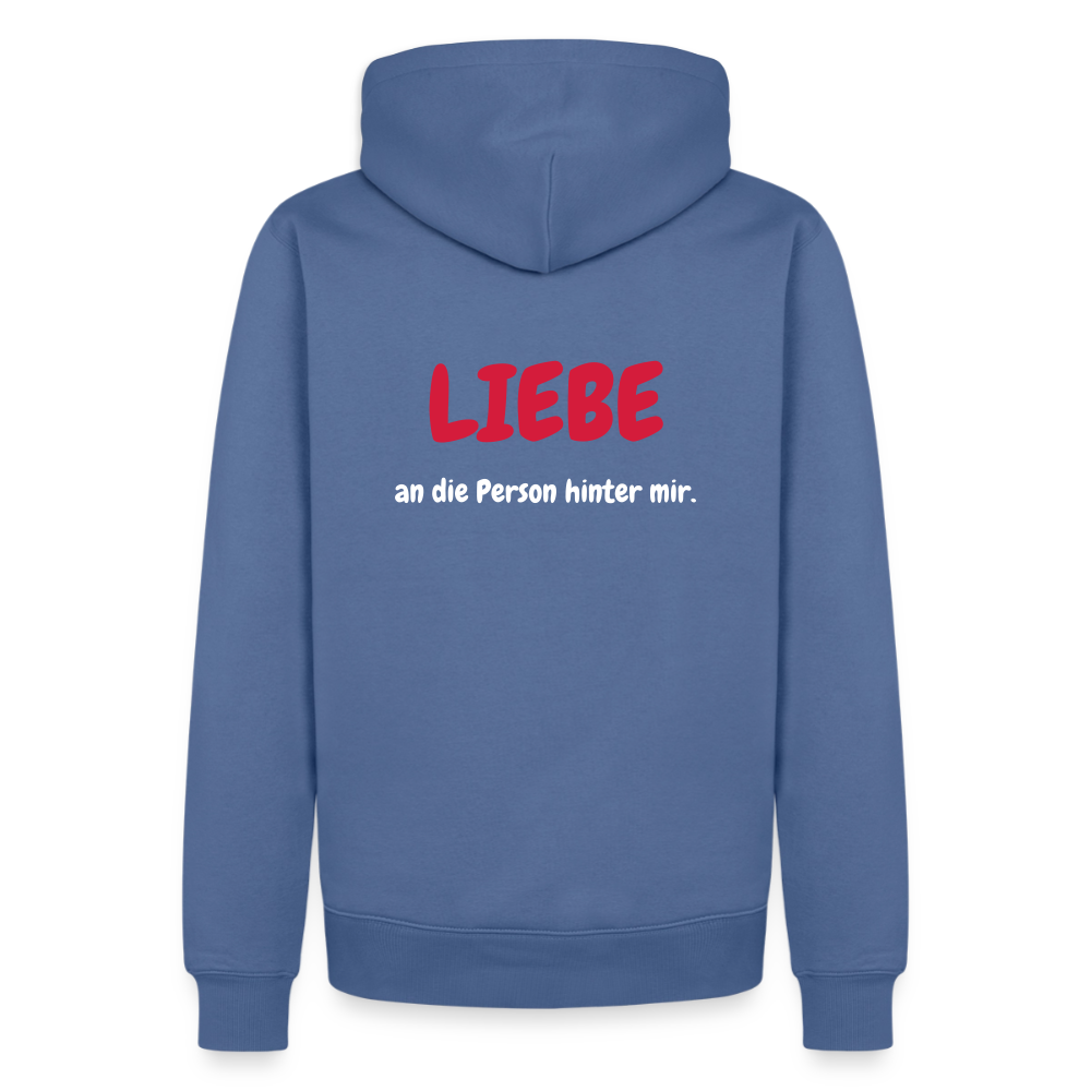 SSW1423 Hoodie LIEBE an die Person hinter mir - Taubenblau