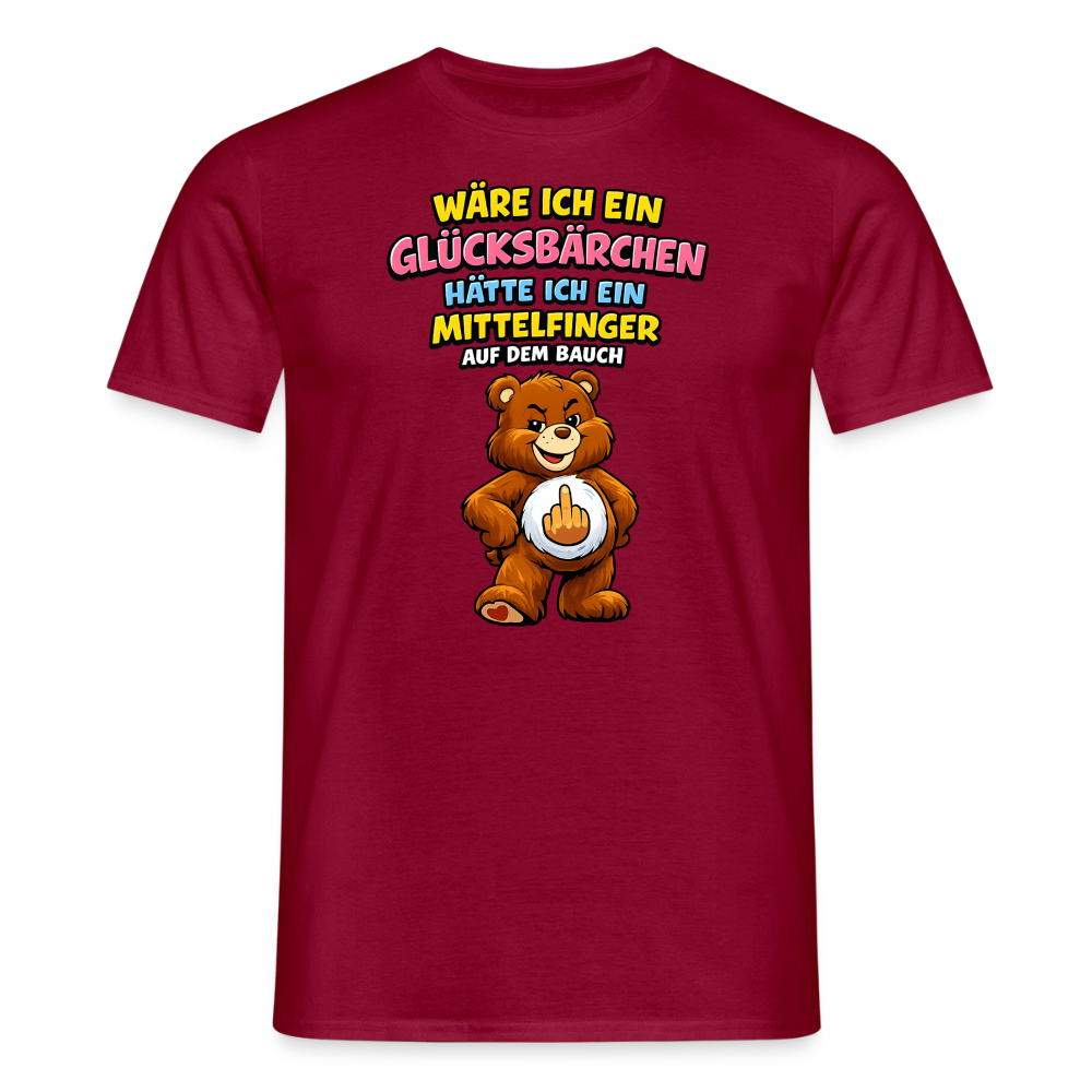 SSW2802 WÄRE ICH EIN GLÜCKSBÄRCHEN HÄTTE ICH EIN MITTELFINGER AUF DEM BAUCH - Ziegelrot