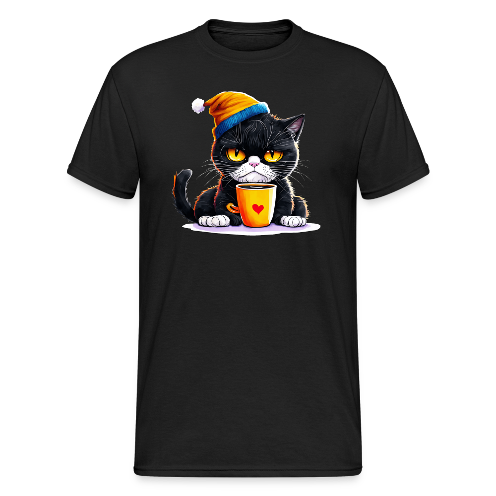 SSW2278Schwarze Katze sauer - Schwarz