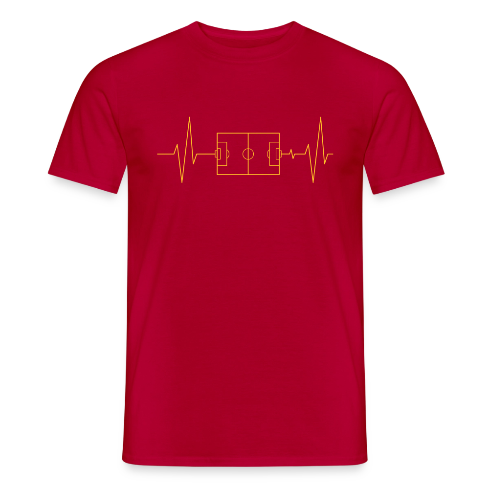Herzschlag Fussball - Rot
