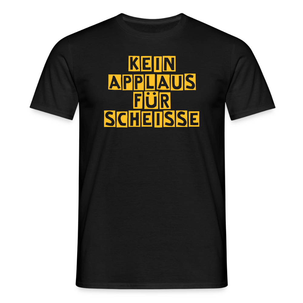 SSW2666KEIN APPLAUS FÜR SCHEISSE - Schwarz