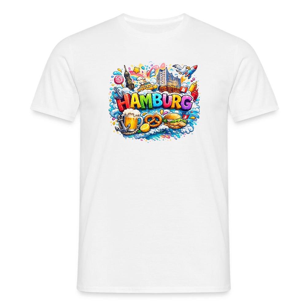 SSW2678Hamburg verrückt bunt - Weiß