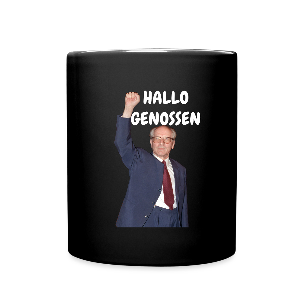 OSSI18Kaffeetasse HALLO GENOSSEN - Schwarz