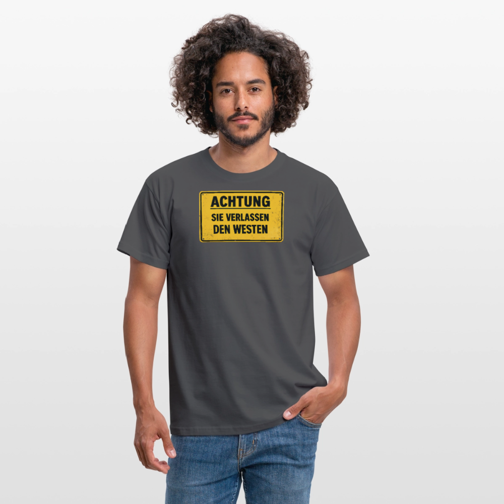 SSW2709Achtung sie verlassen den Westen - Anthrazit