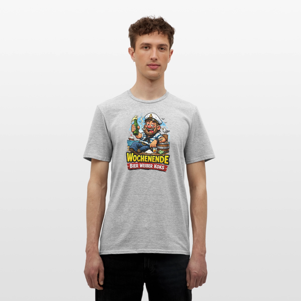 SSW2716Wochenende Bier Weiber Koks - Grau meliert