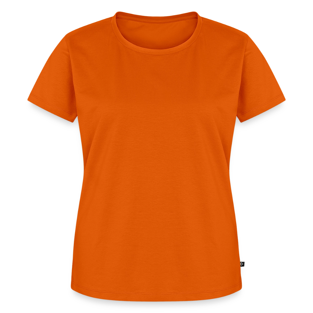 Tshirt Frauen Rückendruck Graffitischrift Förderverein Schule - Orange 
