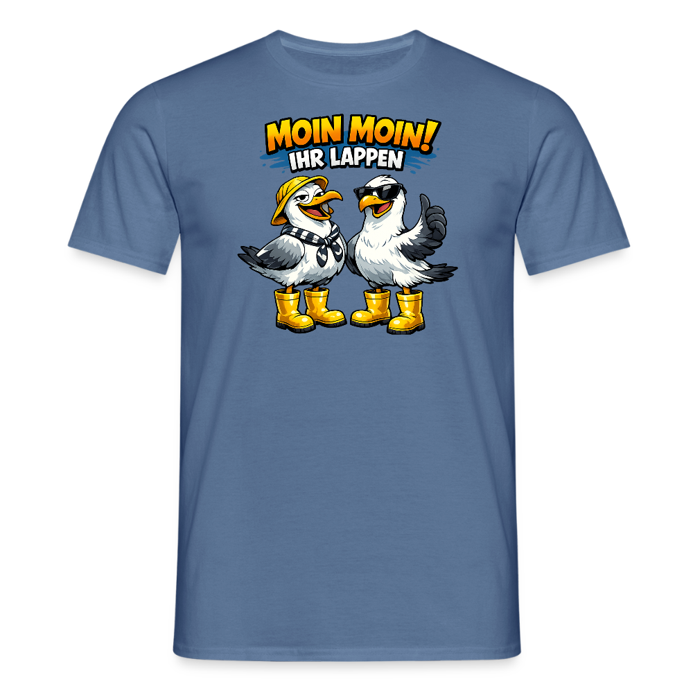 SSW2729 MOIN MOIN IHR LAPPEN - Taubenblau 